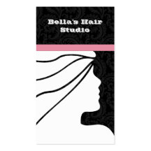 Businesscards roses de salon carte de visite