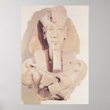 Buste d'Amenophis IV du temple d'Amun Posters