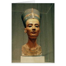 Buste de la Reine Nefertiti, vue de face Cartes