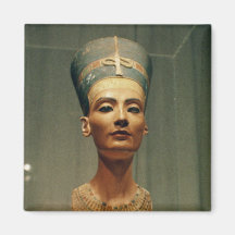 Buste de la Reine Nefertiti, vue de face Magnets Pour Réfrigérateur
