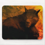 Buste de loup-garou tapis de souris