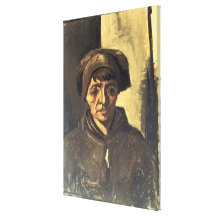Buste d'un paysan, 1884 (huile sur la toile) toiles tendues sur châssis
