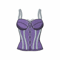 Bustier polos brodés