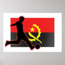 Butée 2 du football de l'Angola Posters