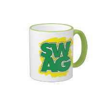 BUTIN - vert et jaune Tasse