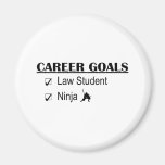 Buts de carrière de Ninja - étudiant en droit Magnets Pour Réfrigérateur