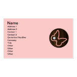BUTTE ROSE EN BOIS du DIAMANT 6121_pink-butterfly- Modèles De Cartes De Visite