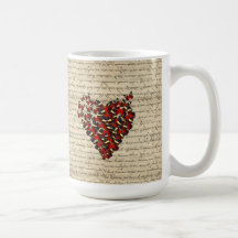 Butterfies vintages romantiques tasse à café