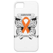 Butterfly Ribbon Skin Cancer Survivor iPhone 5 Covers