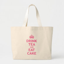 Buvez du thé et mangez le gâteau sacs