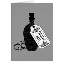 Buvez-moi bouteille cartes de vœux