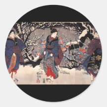C. de peinture japonais 1800's autocollants