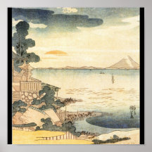 C. de peinture japonais 1800's affiche