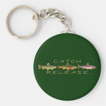 C et R - truite Porte-clefs
