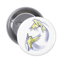 Caballé et bouton de Pavarotti Badge