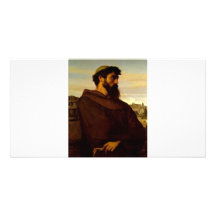 Cabanel Alexandre le moine romain Cartes De Vœux Avec Photo