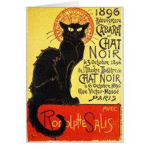 Cabaret du Chat Noir, Steinlen Carte De Vœux