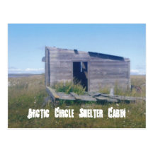 cabine arctique de cirlce, cabine d'abri de cercle cartes postales
