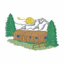 Cabine de montagne polos brodés