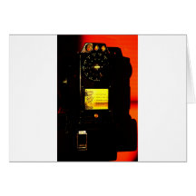 Cabine téléphonique carte de vœux