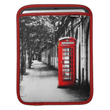 Cabine téléphonique rouge britannique de Londres Poches iPad