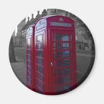 Cabine téléphonique rouge de Londres Aimants