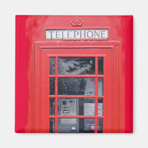 Cabine téléphonique rouge de Londres Aimants