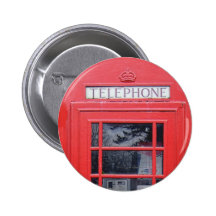Cabine téléphonique rouge de Londres Badge Avec Épingle