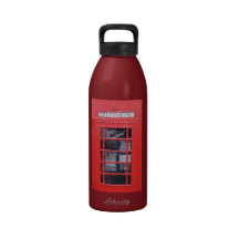 Cabine téléphonique rouge de Londres Bouteilles D'eau Réutilisables