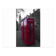 Cabine téléphonique rouge de Londres Carte Postale