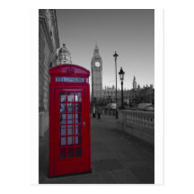 Cabine téléphonique rouge de Londres Cartes Postales