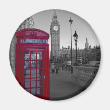 Cabine téléphonique rouge de Londres Aimants Pour Réfrigérateur