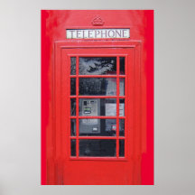 Cabine téléphonique rouge de Londres Posters