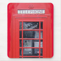 Cabine téléphonique rouge de Londres Tapis De Souris