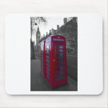 Cabine téléphonique rouge de Londres Tapis De Souris