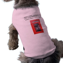 Cabine téléphonique rouge de Londres Vêtement Pour Chien
