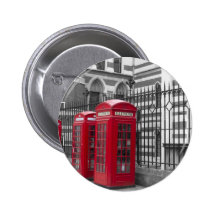 Cabines téléphoniques rouges badge