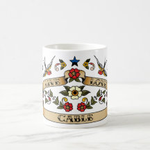 Câble vivant d'amour tasse à café