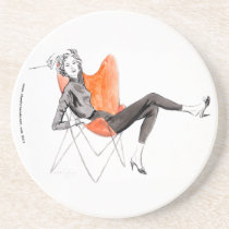 Caboteur 1960 de Cyd C. dessous de verres