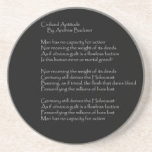 Caboteur "a civilisé aptitude" dessous de verres