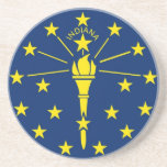 Caboteur avec le drapeau de l'Indiana, Etats-Unis Dessous De Verre
