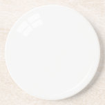 Caboteur blanc de grès de boule de piscine dessous de verres