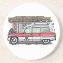 Caboteur d'ambulance dessous de verres
