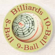 Caboteur de billards dessous de verre