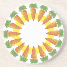 Caboteur de boisson de grès de carottes dessous de verres