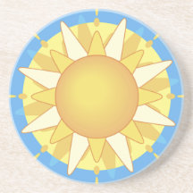 Caboteur de boisson de grès d'horloge de cadran so dessous de verres