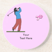 Caboteur de Cancer de golf Dessous De Verres