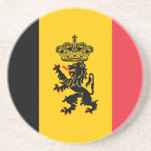 Caboteur de drapeau d'état de la Belgique Dessous De Verres