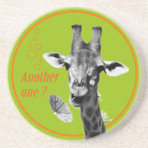 Caboteur de girafe dessous de verre
