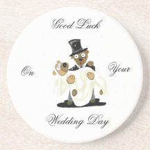 Caboteur de jour du mariage dessous de verres